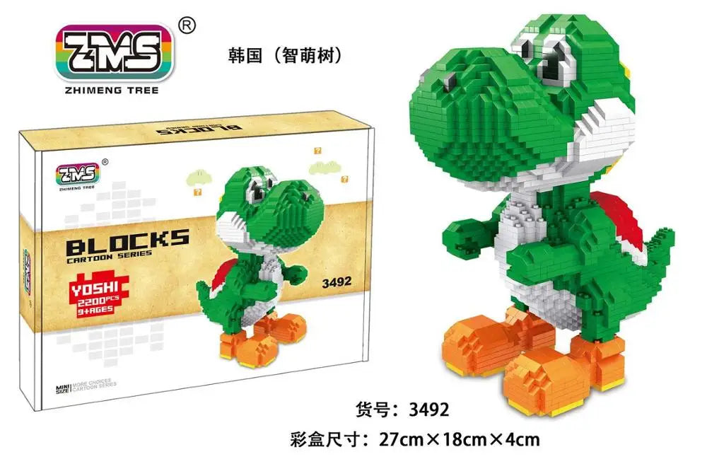 ZMS Mini Blocks Cartoon Building Toy Anime Bricks Educational Brinquedos for Kids Gift Children Christmas Present 3492