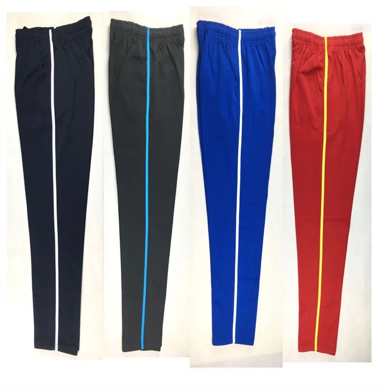 Summer Men Casual Sweatpants Men Jogger Basic Trousers Tracksuit Side Stripe Slim Thin Breathable Sportswear Track Pants