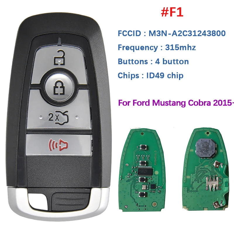 CN018109 315/434/868/902 Remote Key For Ford Edge Explorer Expedition Fusion Mondeo F150 Replacement Smart Keyless Proximity