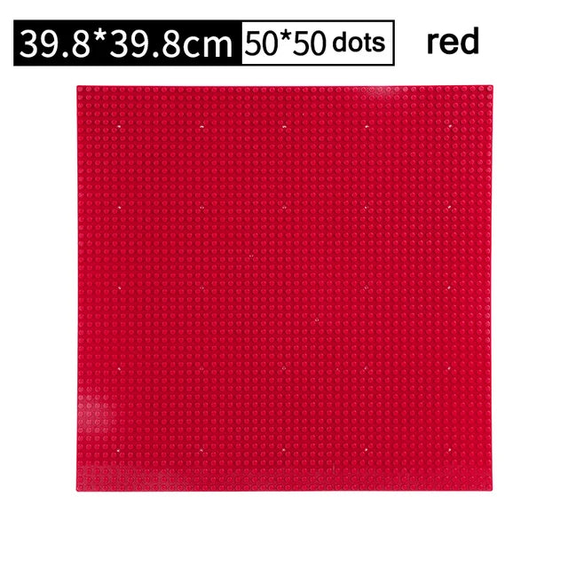 32*32 50*50 Dots Classic Base Plates Blocks DIY Small Size City Road Bricks Baseplates Construction Building Toys For Kids Gifts