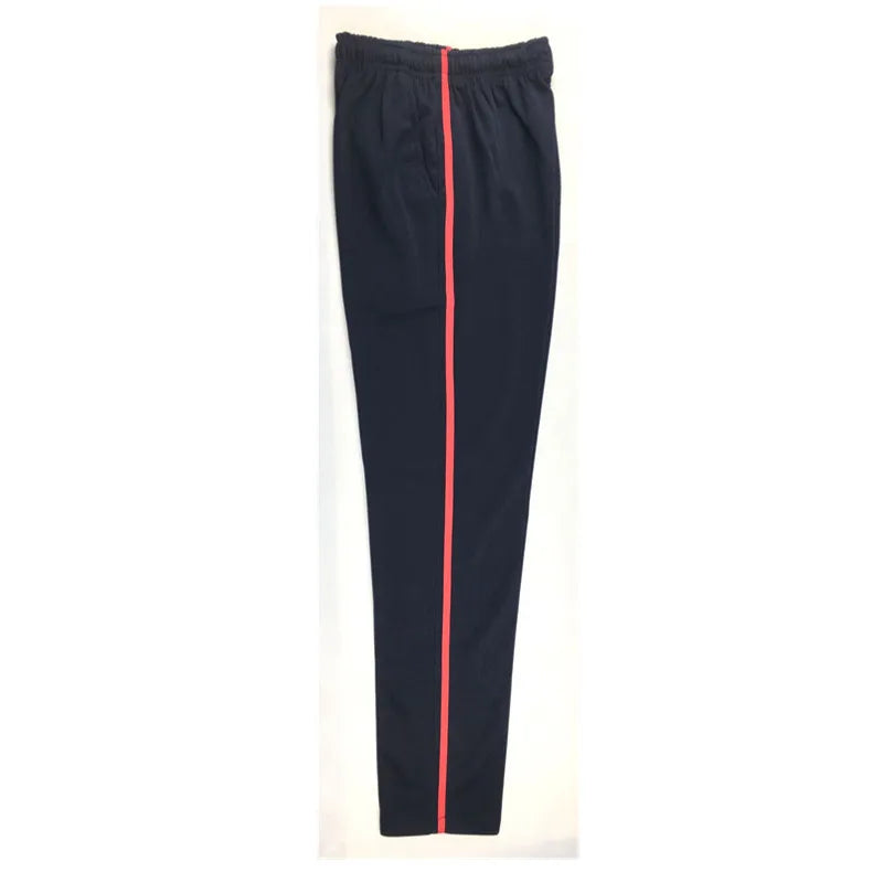 Summer Men Casual Sweatpants Men Jogger Basic Trousers Tracksuit Side Stripe Slim Thin Breathable Sportswear Track Pants
