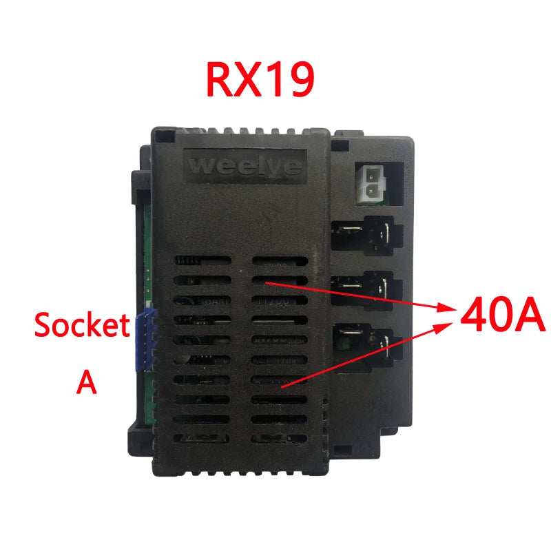 Weelye Wellye RX19 4WD High-Power Children's Electric Ride on Car Vehicle 2.4G Bluetooth Remote Control Box Receiver Motherboard
