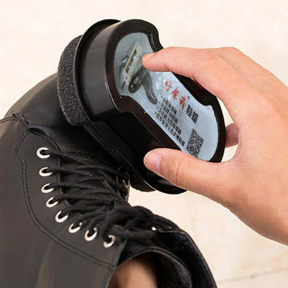 Black Quick Cleaning Leather Shoes Cleaner Leather Polishing Liquid Wax Shining Sponge Wiping For Shoe Boot