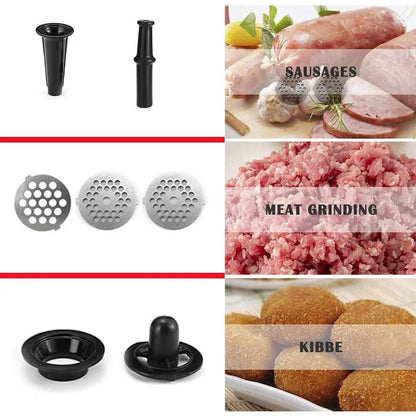Heavy Duty 3200W Electric Meat Grinder Multifunctional Automatic Stainless Steel Meat Mincer Sausage Stuffer Home Food Processor