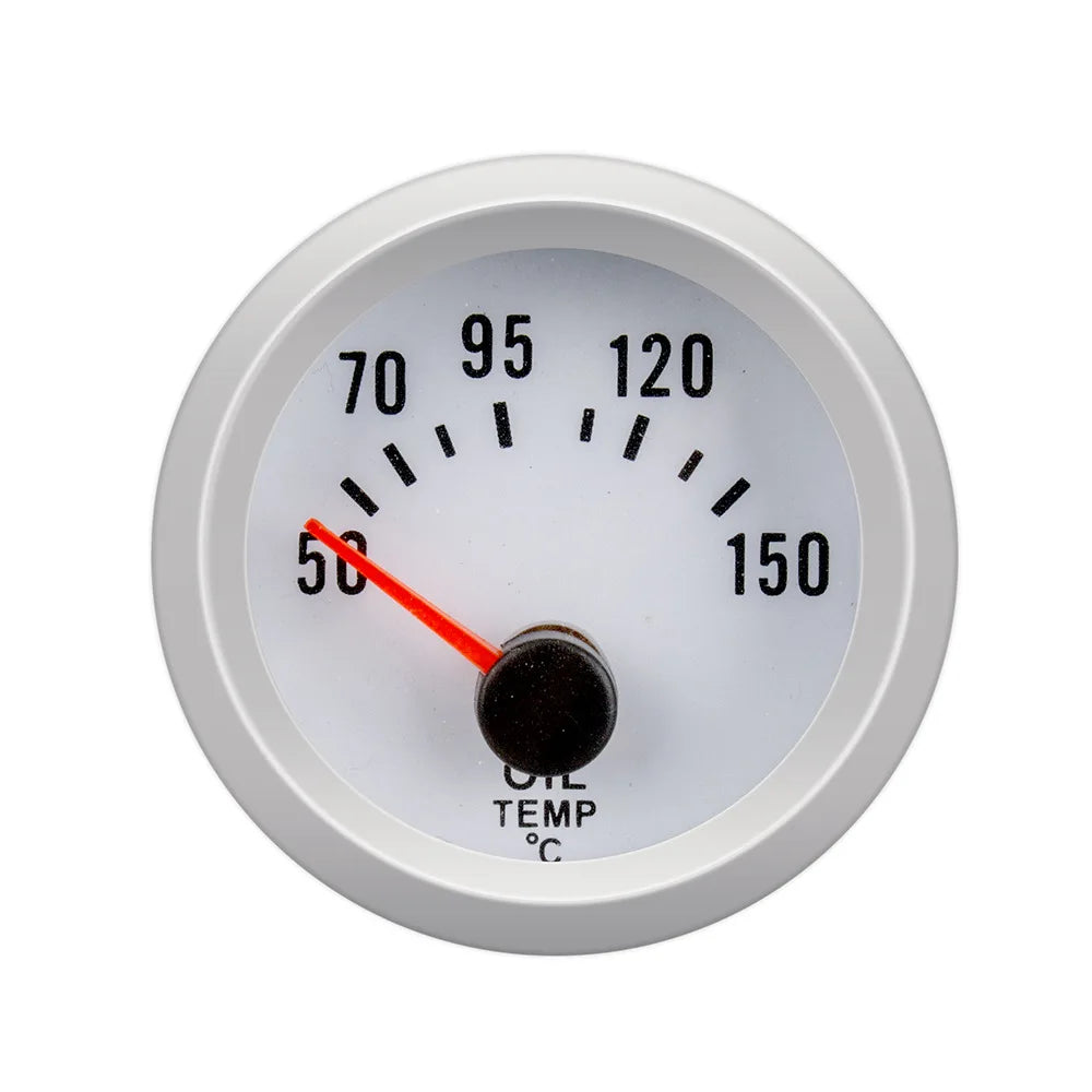 52mm (2 Inch) Car Modification Pointer Boost Water Temp Oil Temperature Meter Pressure Voltage Gauge Blue Backlight