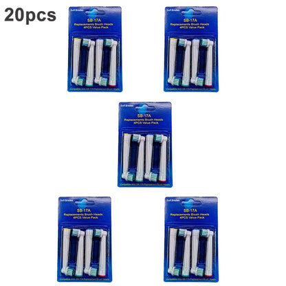 20Pcs/Lot Electric Toothbrush Head For Oral B Sensitive Replacement Brush Heads D25 D30 D32 D18 4739 3709 4728 D4510 D12013