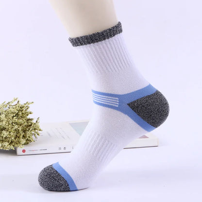 10Pairs/lot Brand Men's Sports Socks Cotton Breathable Running Basketball Socks Male Long Socks High Quality Comfortable New