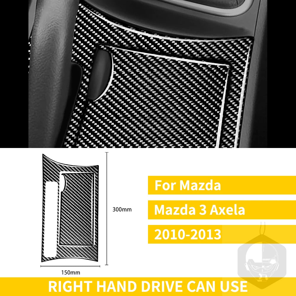 Whole Interior Stickers For Mazda 3 Axela 2010-2013 Carbon Fiber Car Accessories Dash Trim Gear Shift Console Cover Molding