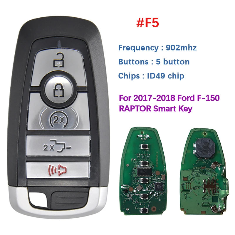 CN018109 315/434/868/902 Remote Key For Ford Edge Explorer Expedition Fusion Mondeo F150 Replacement Smart Keyless Proximity