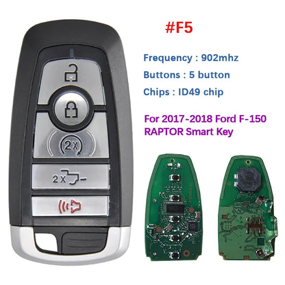 CN018109 315/434/868/902 Remote Key For Ford Edge Explorer Expedition Fusion Mondeo F150 Replacement Smart Keyless Proximity