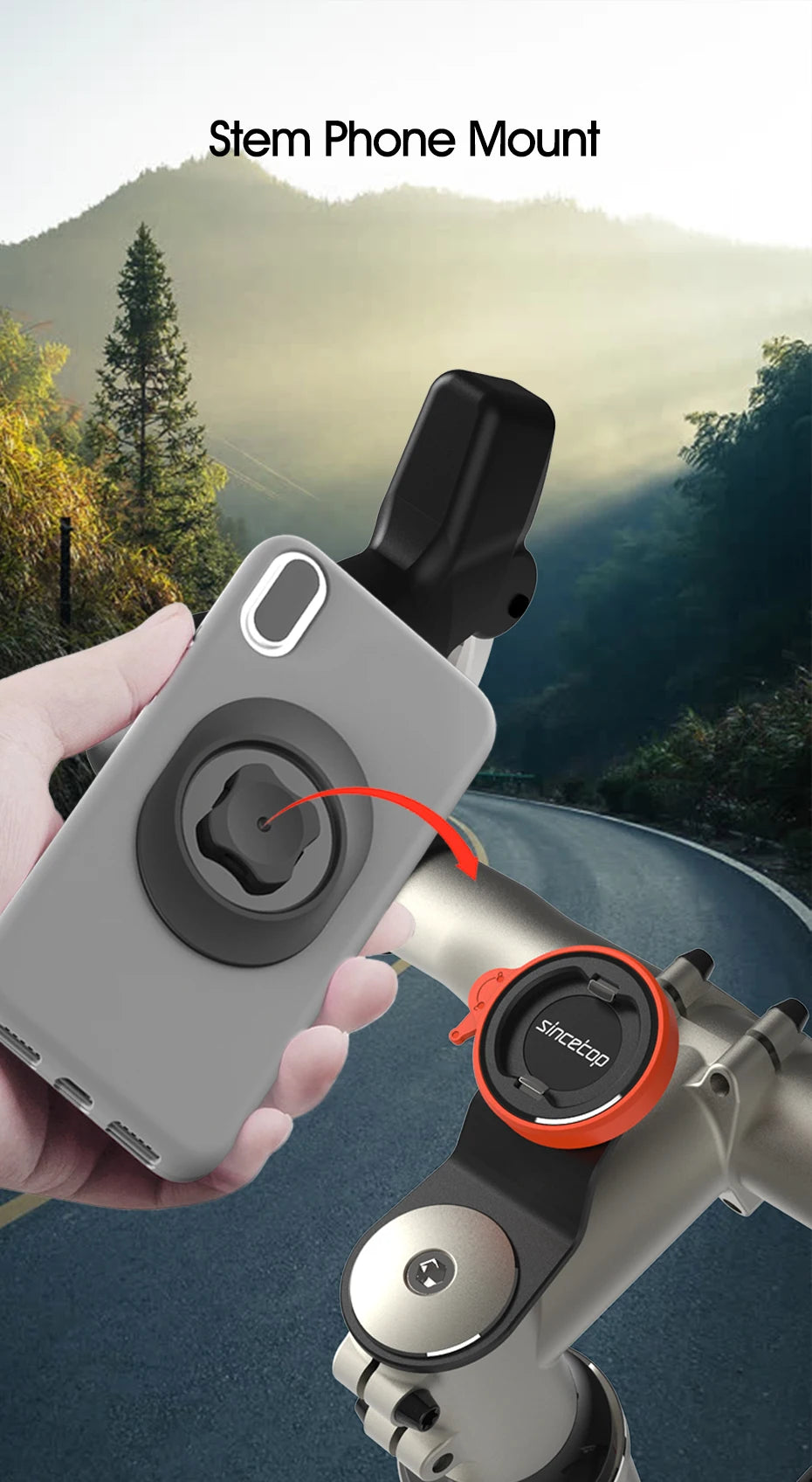 Mountain Bike Stem Phone Holder Bicycle MTB Stem Mount Stand Moto Navigator Outdoor Cycling  Smartphone for Xiaomi iPhone