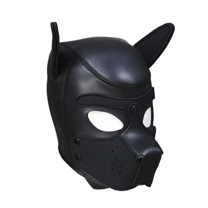 20 Styles Neoprene Puppy Play Dog Hood Mask,Bdsm Bondage Slave Pet Roleplay Party Pup Mask,Removable Muzzle,Couple Flirt Sex Toy
