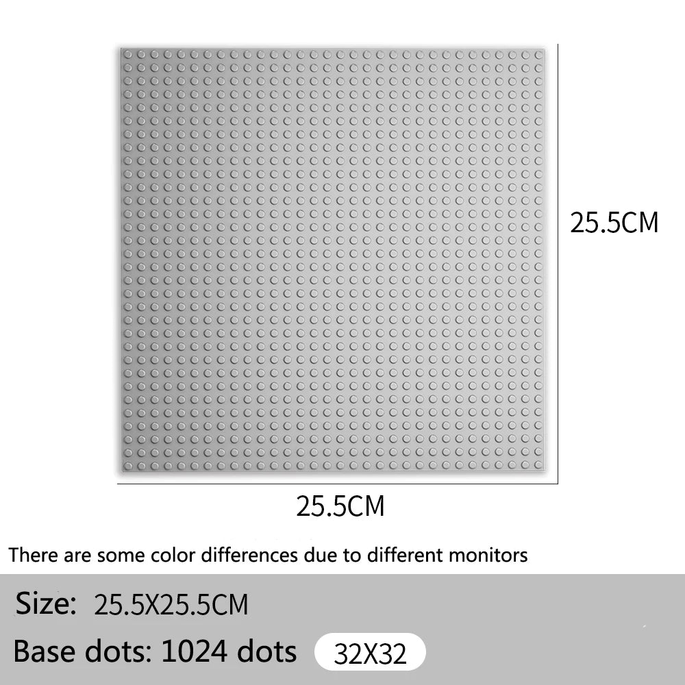 32*32 50*50 Dots Classic Base Plates Blocks DIY Small Size City Road Bricks Baseplates Construction Building Toys For Kids Gifts