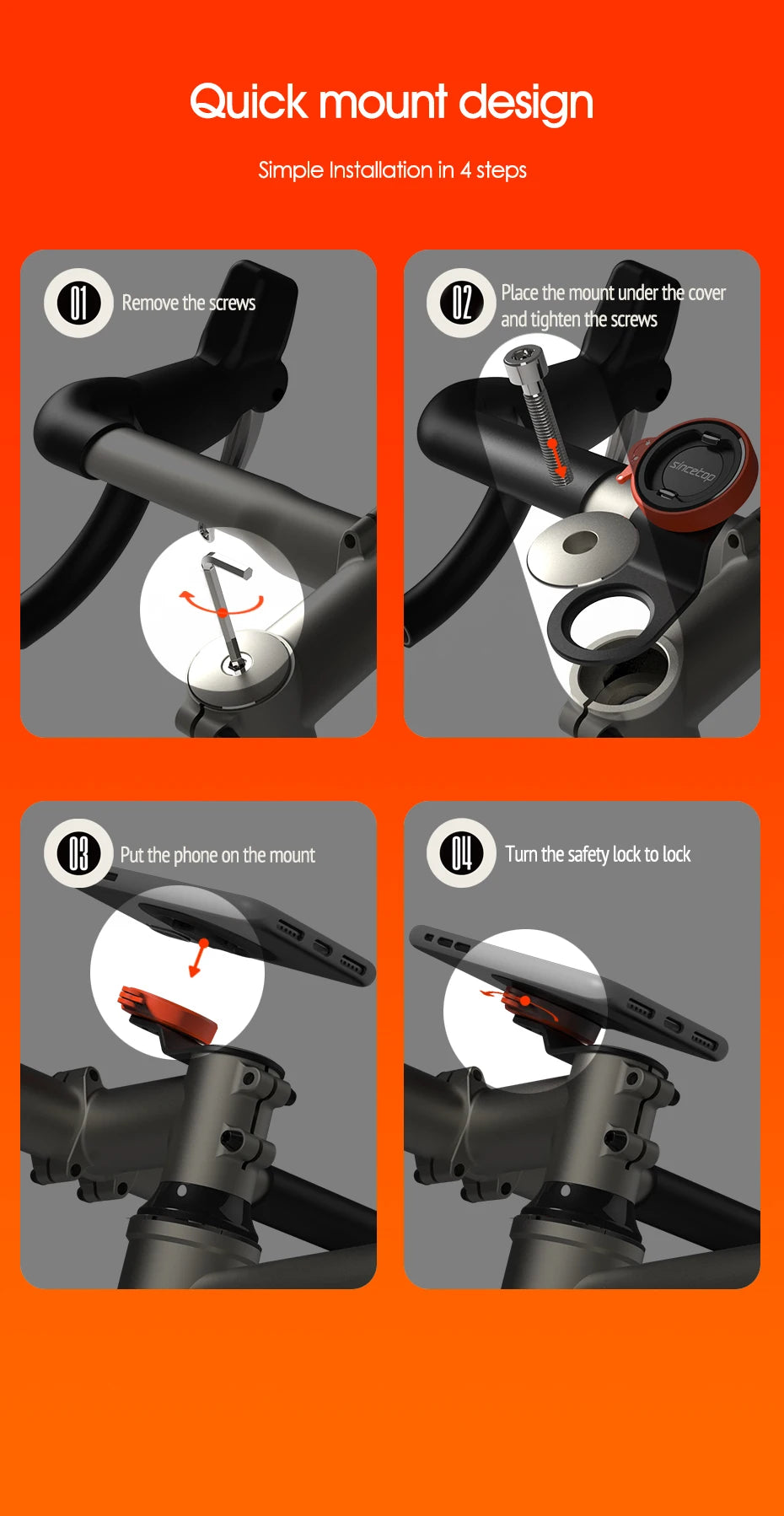 Mountain Bike Stem Phone Holder Bicycle MTB Stem Mount Stand Moto Navigator Outdoor Cycling  Smartphone for Xiaomi iPhone
