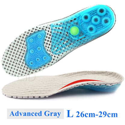 Spring Silicone gel insoles Orthopedic shoes sole insoles for feet Sports insoles Shock Absorption Arch Support Running Shoe Pad