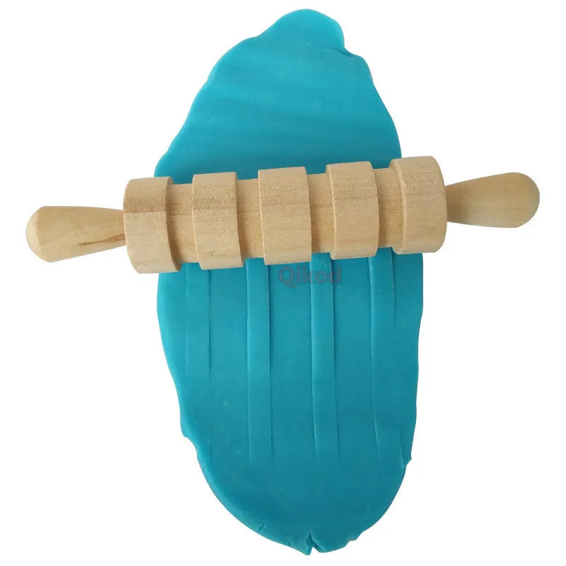 Kids DIY Slime Plastic Mold Soft Clay High Grade Wooden Tools Plasticine Supplies Slime Paly Dough Educational toys for children