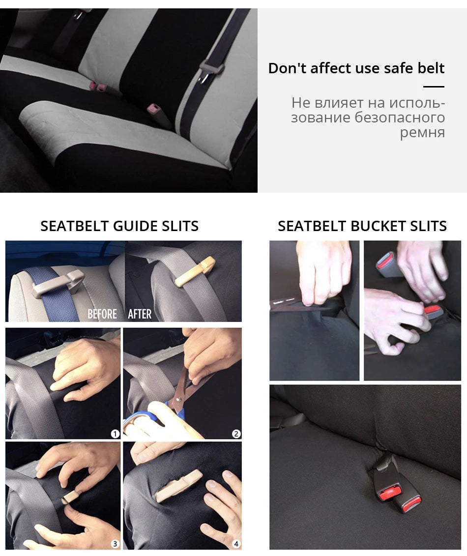Fabric Car Seat Covers For MAZDA CX-3 CX-5 CX-7 CX-9 BT50 MX-5 MX-5 Miata RX8 Tribute Mazda 3 5 6 7 Auto Seat Protector Covers