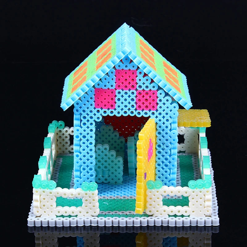 Perler Toy Kit 5mm/2.6mm Hama beads 3D Puzzle DIY Toy Kids Creative Handmade Craft Toy Gift 72 colors 39000pcs