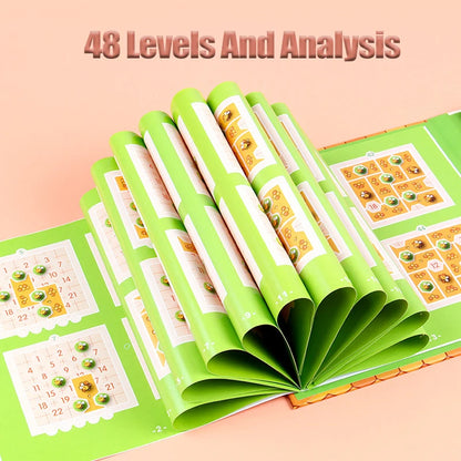 Montessori Magnetic Bee Puzzles Board Toys Logic Reasoning Thinking Board Games Wooden Educational Toys For Children Brain Train