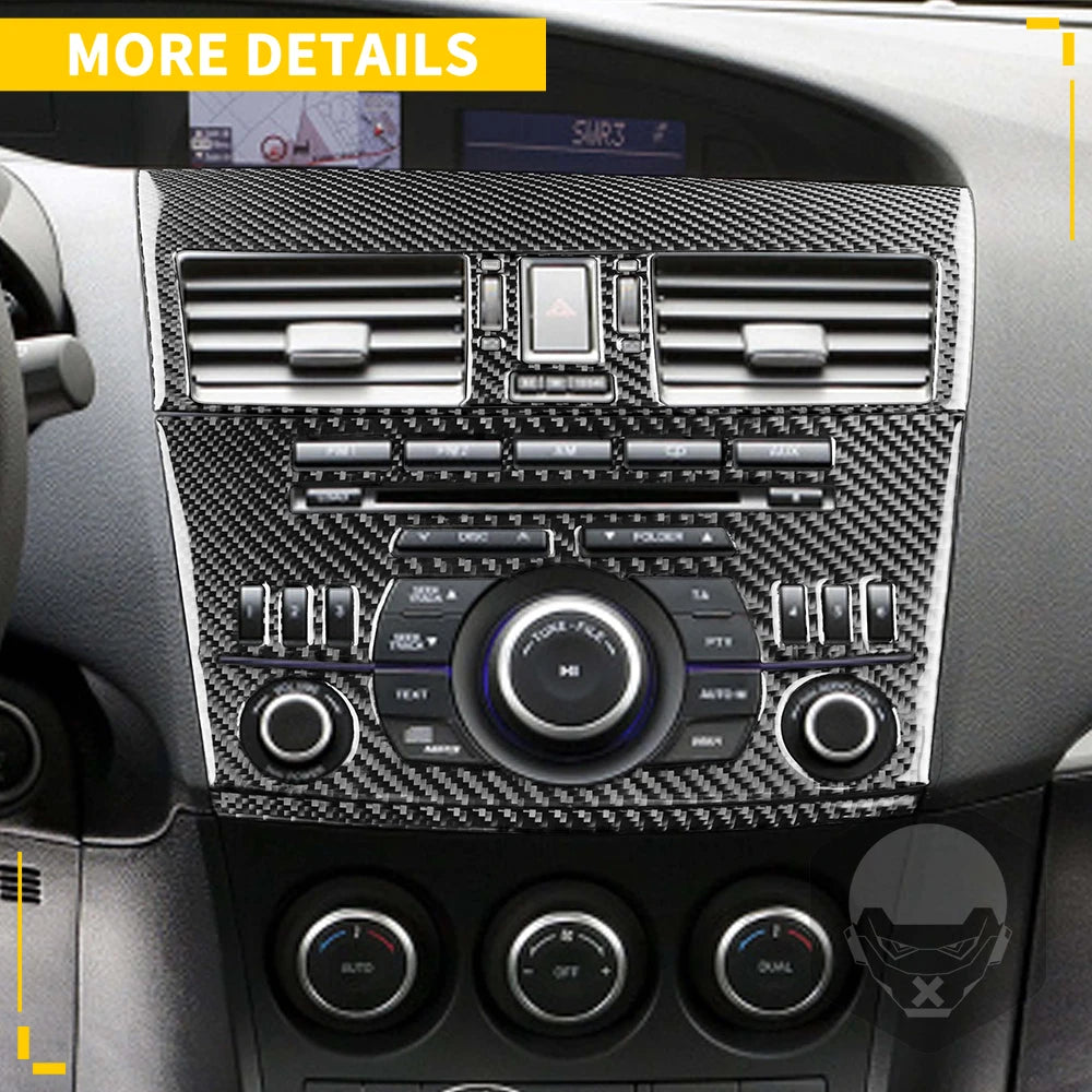 Whole Interior Stickers For Mazda 3 Axela 2010-2013 Carbon Fiber Car Accessories Dash Trim Gear Shift Console Cover Molding