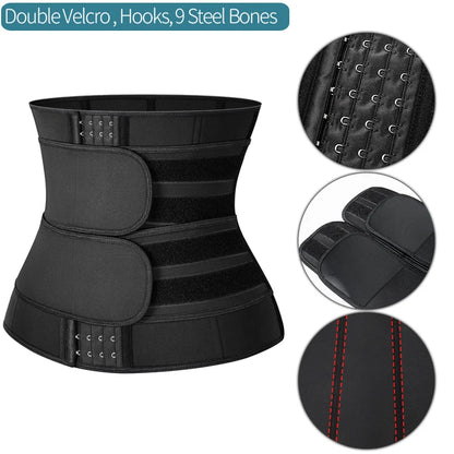 Men Waist Trainer Fitness Slimming Belt Sauna Body Shaper Corset for Abdomen Weight Loss Trimmer Belt Sweat Workout Fat Burner