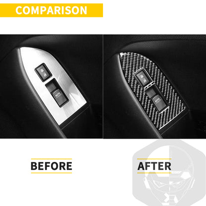 For Subaru BRZ Toyota 86 GT86 2017 2018 2019 Carbon Fiber Car Accessories Gear Shift Cup Holder Air Conditioning Trim Sticker