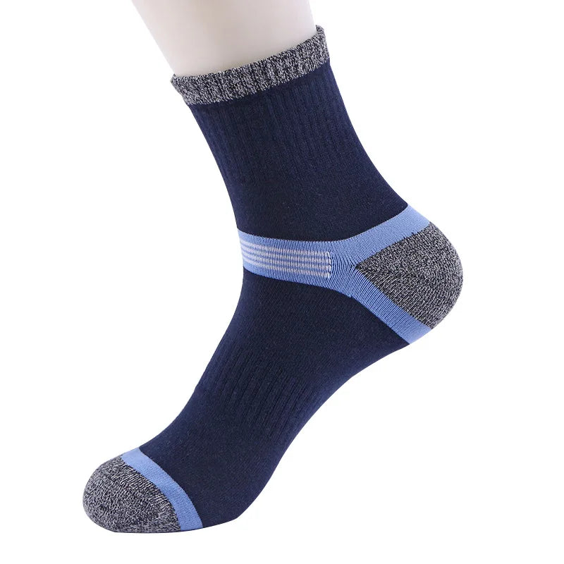 10Pairs/lot Brand Men's Sports Socks Cotton Breathable Running Basketball Socks Male Long Socks High Quality Comfortable New
