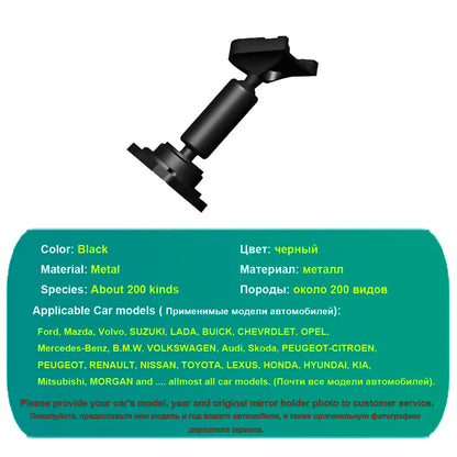 HGDO Interior Rear View Mirror Arm Bracket for Toyota Universal  Inside Mirror Mount Stem for Dash Cam DVR Video Recorder
