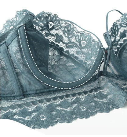 CINOON Top Classic Bandage Bra Set Lingerie Push Up Brassiere Lace Underwear Set Sexy Transparent Panties For Women underwear