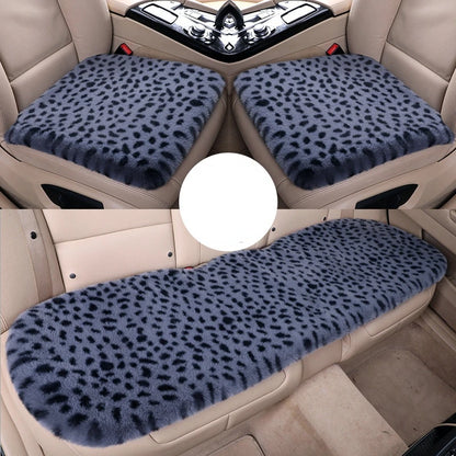 Seat Cushion Leopard Fluffy Pink Covers for Cars Seat Cover Car Decor Accessories Interior for Women for BMW Honda Hyundai LADA