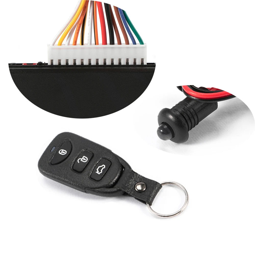 Hippcron Car Central Locking Alarm Systems Auto Remote Central Kit Door Lock Keyless APP With Remote Contr Entry System