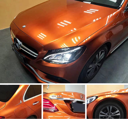 Gloss Metallic Gunmetal Vinyl Wrap Candy Glossy Grey Car Film Sticker With Air Bubble Auto Motorcycle Wrapping Covering Foil