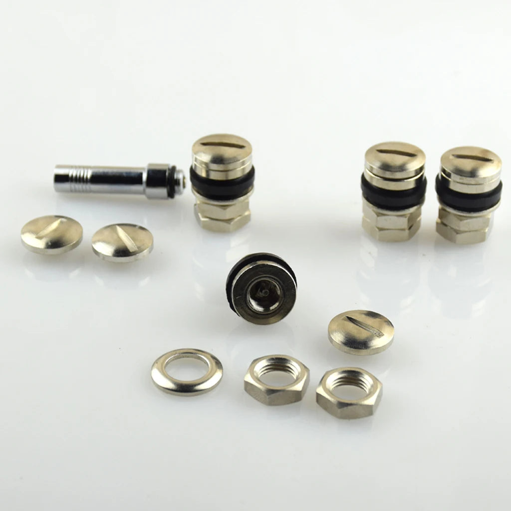 4 Piece Stealth Hidden Valve Stems with Caps for Tire Wheel Rim Car Truck SUV