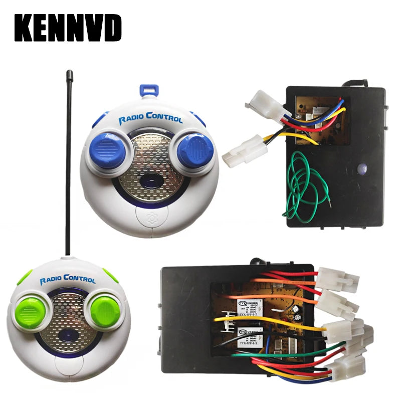 QX7788RX 49MHz QX7822 2.4G Children's Electric Car Remote Control Receiver, Ride on Toys Car Transmitter 2.4G Control Board