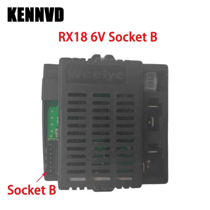 12V RX18 Weelye Children's Electric Car Remote Control Transmitter, RX23 Replacement Control Board Modules For Kids Ride-on Toys