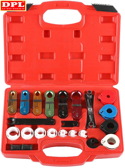 22pcs Fuel & Air Conditioning Disconnection Tool Set Automotive AC Hose Fuel Lines