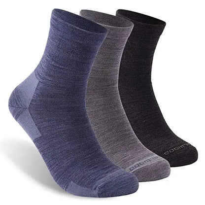 ZEALWOOD Merino Wool Running Socks Men Women No Show/Ankle/Crew Anti-blister Cushion Athletic Socks Ultra-Light Tennis 1/3 Pairs