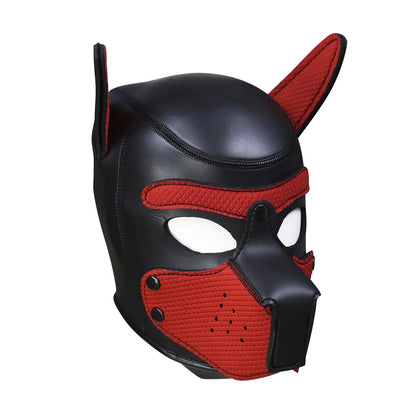 20 Styles Neoprene Puppy Play Dog Hood Mask,Bdsm Bondage Slave Pet Roleplay Party Pup Mask,Removable Muzzle,Couple Flirt Sex Toy