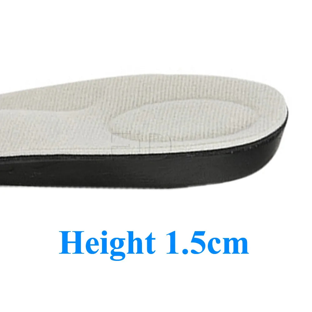 EiD Increased movement insole invisible height insoles breathable arch male and female pu insole increased 1.5/2.5/3.5/4.5 cm