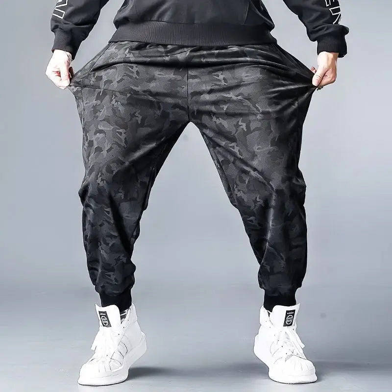 Plus Size 5XL Streetwear Loose Pants Men Joggers 2022 Man Casual camo hip hop Harem Pants Men Camouflage Beam Feet sweatpants