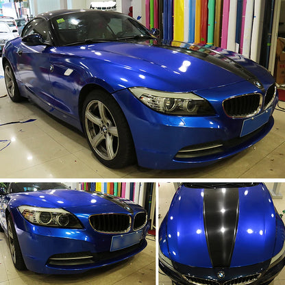 Gloss Metallic Gunmetal Vinyl Wrap Candy Glossy Grey Car Film Sticker With Air Bubble Auto Motorcycle Wrapping Covering Foil
