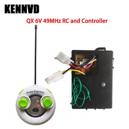 QX7788RX 49MHz QX7822 2.4G Children's Electric Car Remote Control Receiver, Ride on Toys Car Transmitter 2.4G Control Board