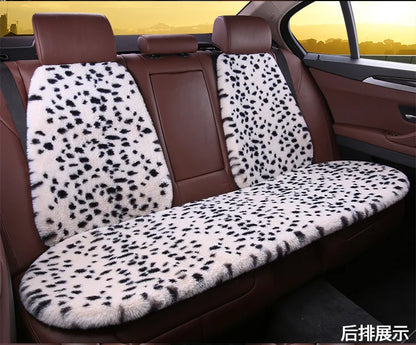 Seat Cushion Leopard Fluffy Pink Covers for Cars Seat Cover Car Decor Accessories Interior for Women for BMW Honda Hyundai LADA