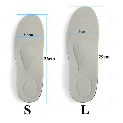 EiD Height increase insoles for growth arch support orthopedic Shoe Heel inserts Cushion Height Lift Taller Foot care Pad Unisex