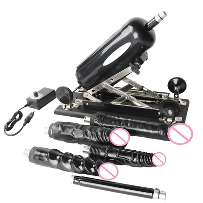 Automatic Telescopic Sex Machine Thrust Dildo Machine with Big Dildo for Men and Women Masturbation Sex Toys