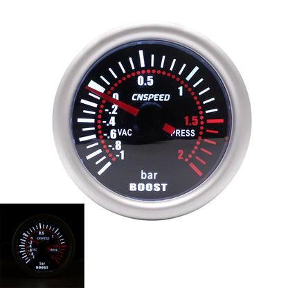 2 "52mm Turbo Boost Gauge -1-2 Bar Car Smoke Len With Adjustable Auto Turbo Boost Controller Kit 1-30 PSI