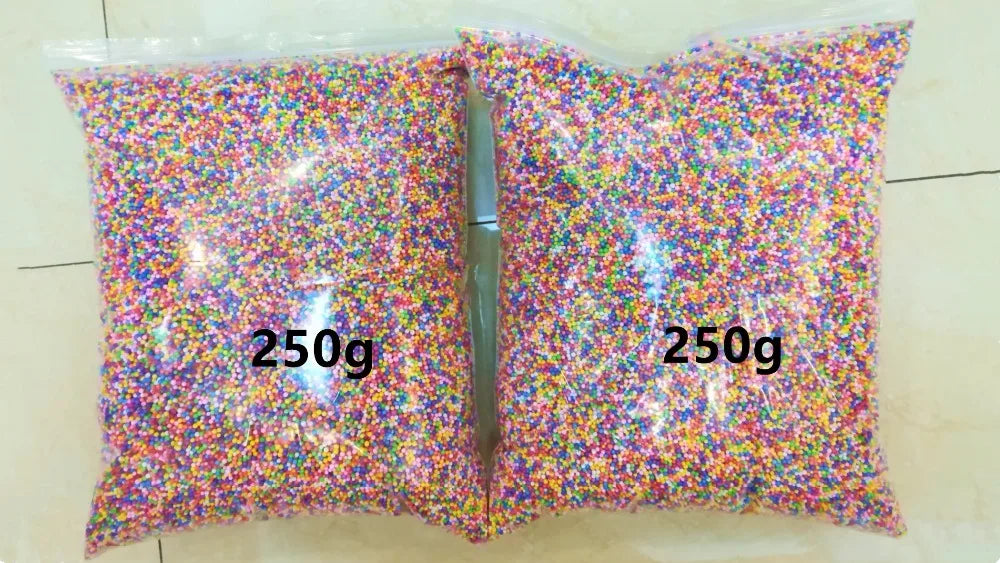 12L DIY Snow Mud Particles Accessories Slime Balls Small Tiny Foam Beads For Floam Filler For DIY Supplies 2-4mm