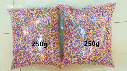 12L DIY Snow Mud Particles Accessories Slime Balls Small Tiny Foam Beads For Floam Filler For DIY Supplies 2-4mm