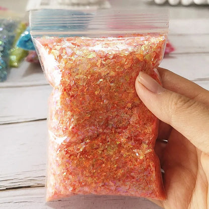 20g DIY Slime Accessories Toy Filler Shell Paper Sugar Paper Glitter Powder For Crystal Clear Fluffy Slime Gift Toy