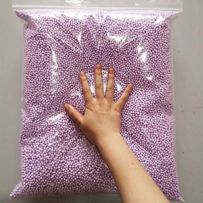 250g 4-6mm No Bleeding Foam Beads Slime Supplies Balls Tiny Snow Charms Filler Addition for Slime Mud Particles Accessories